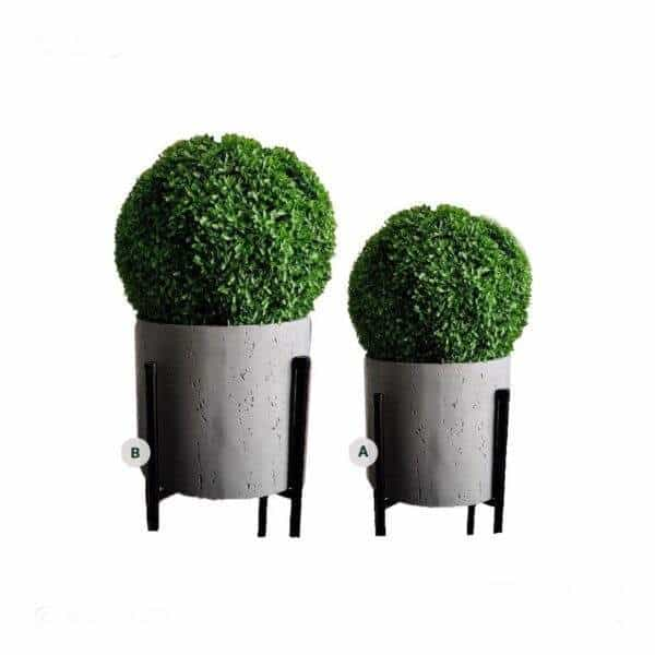 Metal stand planters