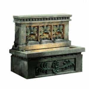 Andalusian style fountain with three nozzles