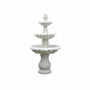 White resin fountain