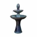 Ceramic fountain, navy blue