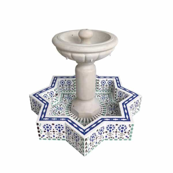 Andalusian style fountain with basin