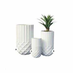 Longitudinal circular planters