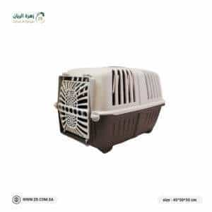 Brown cat carrier box