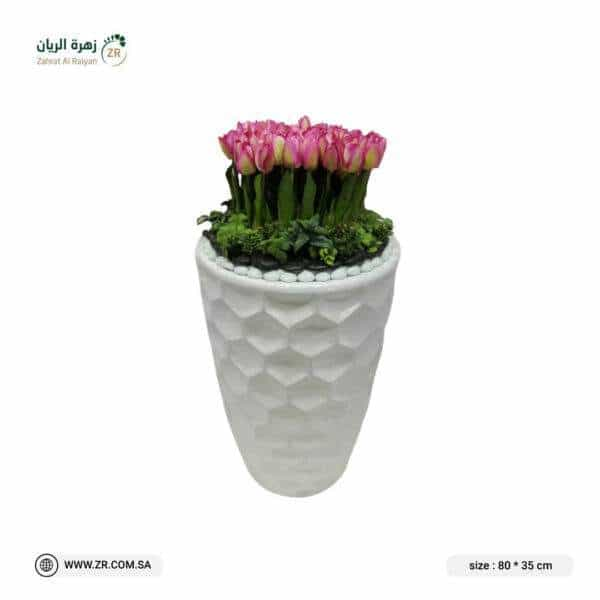 Tulip shaped basin