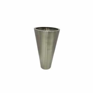 Cone stainless steel planter