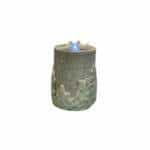  Outdoor home fountains cylinder with lights and birds